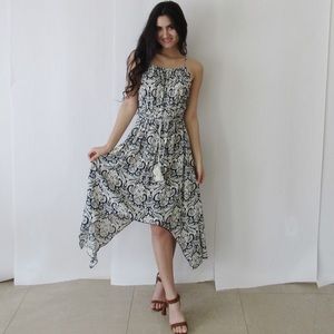 Halter High Low Maxi Dress